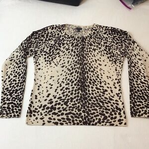 Madison Leopard Print Cashmere Sweater